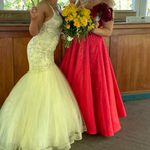 Sherri Hill Red  strapless gown Photo 2