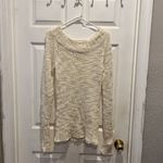 Unionbay VTG  Cream‎ Sweater Loose Knit Boat Neck Off Shoulder Size Large Photo 1