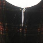 J.Crew  Velour Stewart Tank Top Black Tartan Plaid Size 6 lined Photo 3