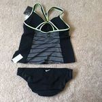 Nike NEW  Tankini 2pc Athletic Racerback Swimsuit Shelf bra‎ Womens Size S Photo 1