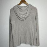 Athleta  Rest Day Hoodie Sweater Ribbed Light Grey Pullover XXS Photo 3