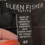 Eileen Fisher Waxed Skinny Jeans Black Coated Organic Cotton Denim Size 4P Photo 7
