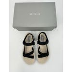 Everlane Sherpa Sandals Size 6 Black Faux Fur Strappy Comfort Slides w/ Box Photo 1
