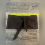 EXPRESS linen blend tie front bandeau top Photo 4