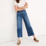 New! Madewelll Slim Wide-Leg Jeans in Crownridge Wash: Raw-Hem Edition,‎ size 27 Photo 2