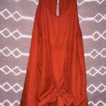 Adrienne Designer  Front Tie Tank Top Blouse Photo 0