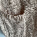 Charlotte Russe Tan Knit Open Long Sleeve Cardigan with Pockets Photo 3