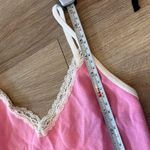 Brandy Melville Pink Lace Trim Cami Top Photo 4