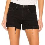 Free People We the Free Sofia Button Fly High Waisted Cut-Off Shorts Black 25 Photo 10