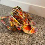 Gianni Bini Floral Wrap Heels Photo 1