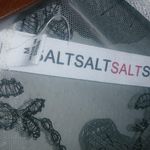 Salt M Butterfly Net Applique Puff Sleeve Crop Top Black Size M Photo 4