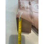 Womens Cowboy Boots Size 7 Western Pink Embroidered Zip Up Ankle Booties Photo 6