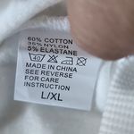 White Satin Hoodie Sweatshirt Heartbreaker Girl on Front Size L Photo 5