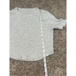 Lululemon  Hold Tight Cropped T-Shirt Heathered Core Ultra Light Grey Size 6 Photo 7