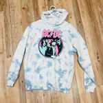 AC/DC Blue Cloud Tie Dye Hoodie Graphic Size small unisex Photo 4