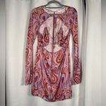 Song of Style from Revolve Coraline Mini Dress Aven Multi Orange Purple Swirl S Photo 2