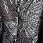 Hunter Bell Leather and lace  Black Mesh classy sexy sz 0 Photo 4