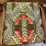 Big Buddha Beaded Bag Orange Embroidery Photo 2