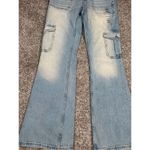 American Eagle NWT Aéropostale Mid Rise Flare Utility Y2K Crago Jeans Light Wash Women’s 00S Photo 13