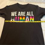Spencer’s We are all Human Pride T Shirt Unisex Size Medium Black LGBTQ Photo 5