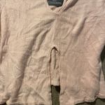 Pretty Little Thing NWT  Womens 18 Terry Ribbed Blush Pink Split Neck Long Sleeve Photo 6