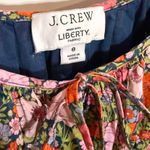 J.Crew Liberty Meadow Song Cinched-Waist Cotton Mini Dress Size 8 Photo 2