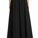 A New Day NWT  Pleated Pull On A-Line Maxi Skirt Cotton Blend Black Women's XXL Photo 1