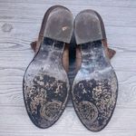 OTBT Santa Fe  Bootie riding boots leather w/ button lacing brown 8.5 shoes Photo 5