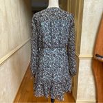 Ted Baker  Cherela Floral Print Ruched Tie Sheer Long Sleeve Mini Dress Sz 2 US Photo 10