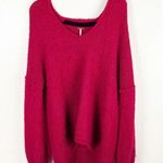 Free People All Mine Alpaca Blend V-Neck Slouchy Drop Shoulder Sweater Small Photo 0