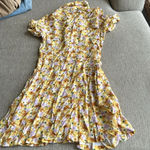 Rusty  surfer girl dress size small yellow florals button down mini dress Photo 1
