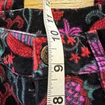 Soft Surroundings high-rise velvet floral print skinny ankle pants 2 Photo 8