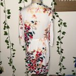 Lovestitch  3/4 Flare Sleeve VNeck  Boho Floral Swing ALine Beach Mini Dress Photo 4