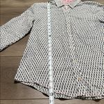 Holding Horses Anthropologie  Floral Button Down Blouse Navy Cream Size 6 Photo 9