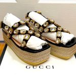 Gucci Crystal Sandals Photo 2