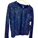 NEW Black and Silver Sparkly Cárdigan size Small Photo 0