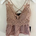 J for Justify  Floral Lace Blouse in Soft Brown size Medium tank top juniors Photo 0