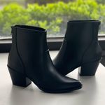 Soda Black Western Chunky Heel Ankle Bootie  Photo 1