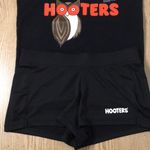 Hooters B75 #8 Girl Worn Sexy Uniform Tank & Shorts Black Size Small/Xs Photo 3