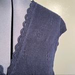 Vintage Koret Sweater Vest Navy Blue Embroidered Rope Star Size 3X Photo 6
