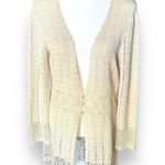Nine West Vintage *Rare* Linen Blend Crochet Cardigan Sweater Photo 0