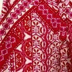 Violet+Claire  Sleeveless Boho Print Blouse Size L Pinks Reds White Photo 6
