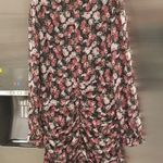 VICI ππ Floral Ruched Long Sleeve Minidress ~ Black Floral Print XL NWOT Photo 8