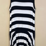 Loft  Women’s Casual Striped Black White Tank Dress Photo 0