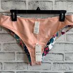 Cupshe NWT! Women’s reversible tropical monstera leaf - peach bikini bottoms XXL Photo 3