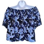 Free People  Dark‎ Combo Technicolor Bubble Top Smocked Size Small Photo 3