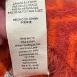 Free People  Beanie Women’s OS Orange Ziggy Fuzzy Hat Chevron Cuffed Skull Cap Photo 3