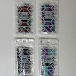 4 Zox stretchable bracelets with cards included. Size Medium Black Photo 1