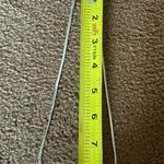 Avon silver colored leaf rhinestone snake chain choker necklace Photo 3