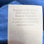 Everlane 100% Linen Blue Button Down Short Sleeve Mini Shirt Dress Size XXS Photo 4